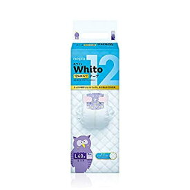 【テープ Lサイズ】ネピアWhito 12時間タイプ (9~14Kg)40枚 単品