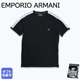 エンポリオ アルマーニ EMPORIO ARMANI 2024SS Tシャツ カットソー 半袖 クルーネック 全4サイズ メンズ アンダーウェア ブランドロゴ ワンポイント ブラック 111890 4R717 00020