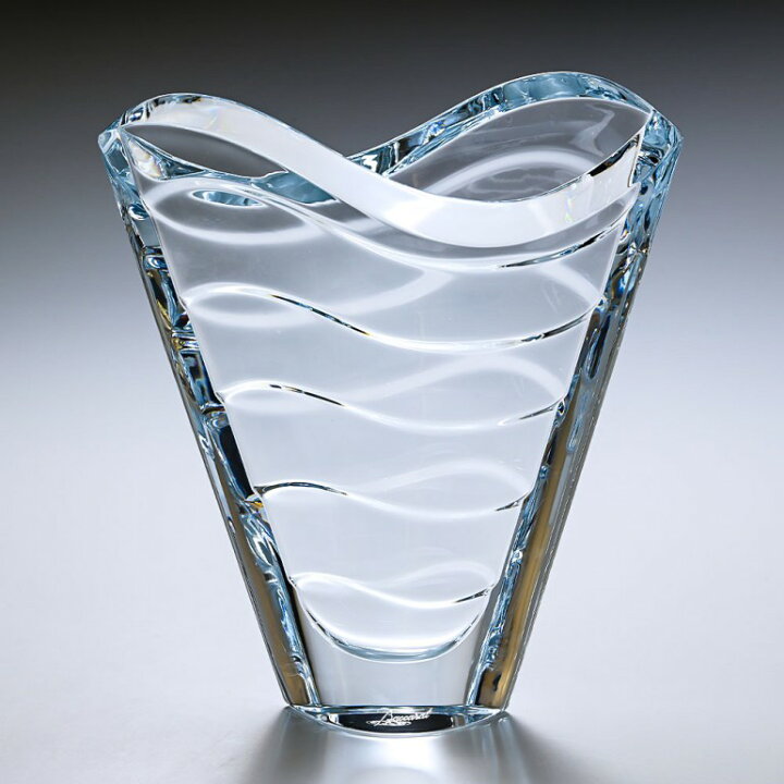 楽天市場】【名入れ可有料】バカラ Baccarat ベース 花瓶 ウェーブ S  