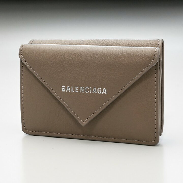 楽天市場 バレンシアガ Balenciaga 3つ折り財布 レディース ミニ財布 ミニウォレット スマートウォレット ペーパー Papier ブラウン Dlq0n 1212 Alevel エイレベル