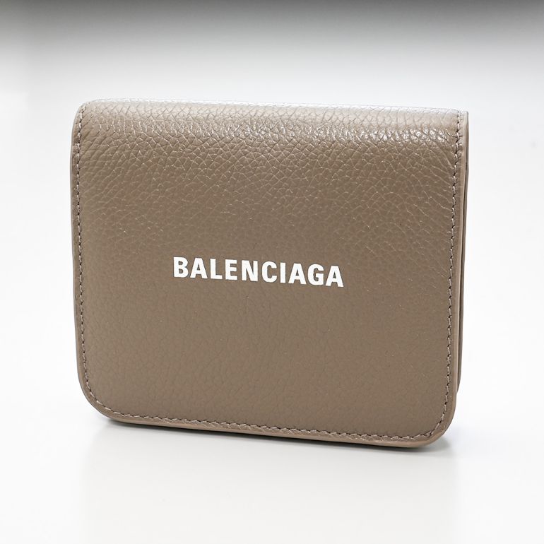 バレンシアガ BALENCIAGA 二つ折り財布 財布 メンズ レディース ミニ財布 ミニウォレット キャッシュ CASH ベージュブラウン  594216 1IZI3 1290 | Alevel（エイレベル）
