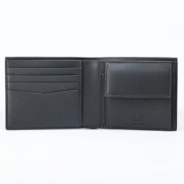 楽天市場】【名入れ可有料】ダンヒル dunhill 二つ折り財布 小銭入れ付  