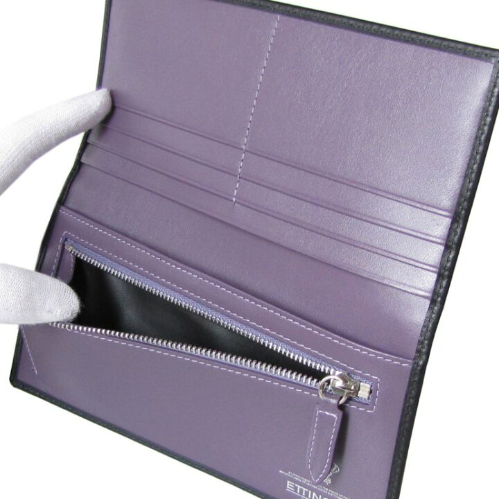 楽天市場 エッティンガー Ettinger 財布 薄型 メンズ ロイヤルコレクション バイカラー St953aejr ブラック パープル 名入れ可有料 名入れ別売り ネーム入れ 名前入れ 父の日 Alevel エイレベル