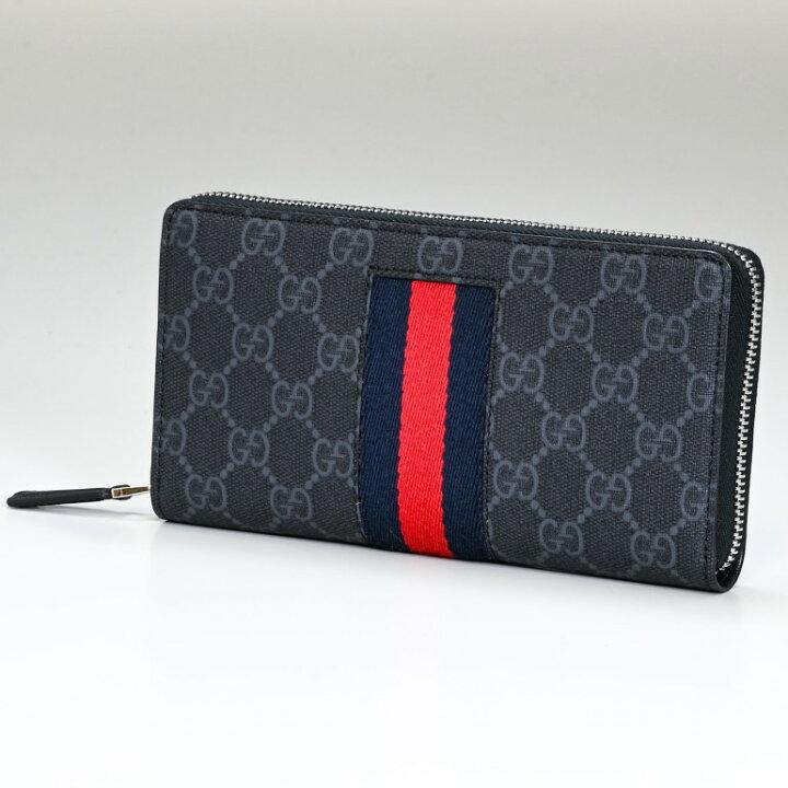 楽天市場】グッチ GUCCI 長財布 ラウンドファスナー NEW WEB GG 