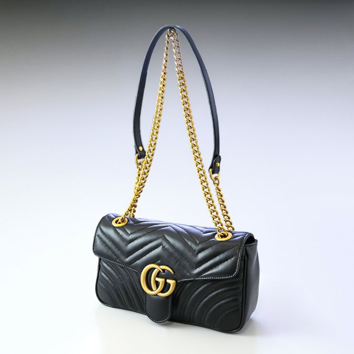 楽天市場】グッチ GUCCI バッグ レディース GGマーモント キルティング  