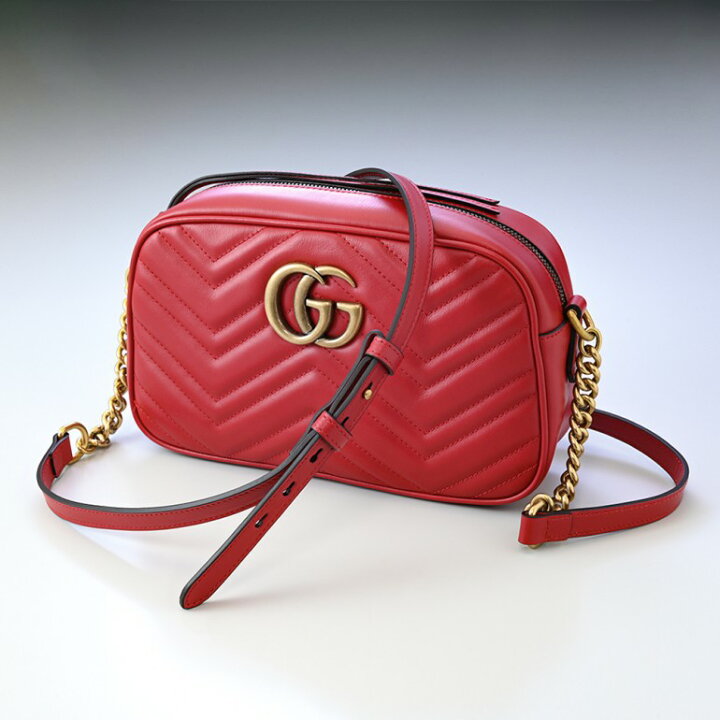 楽天市場】グッチ GUCCI バッグ レディース GGマーモント キルティング  