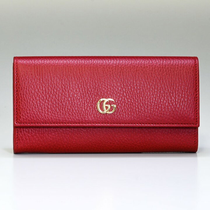 楽天市場】グッチ GUCCI 長財布 レディース プチ マーモント ダブルG  