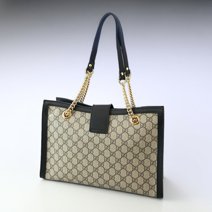 GUCCI パドロック GG チェーントートバッグブラック美品