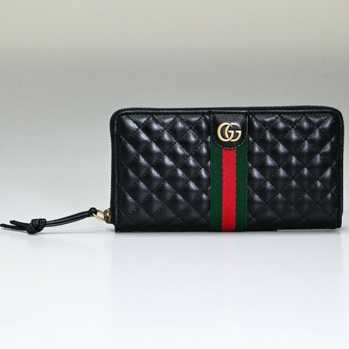 楽天市場】グッチ GUCCI 長財布 ラウンドファスナー キルティング 