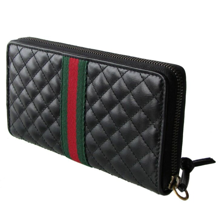楽天市場】グッチ GUCCI 長財布 ラウンドファスナー キルティング 