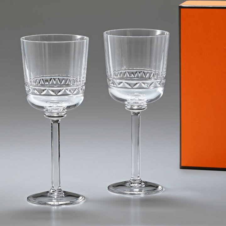 楽天市場】エルメス HERMES ウォーターグラス ワイングラス 280ml ペア  