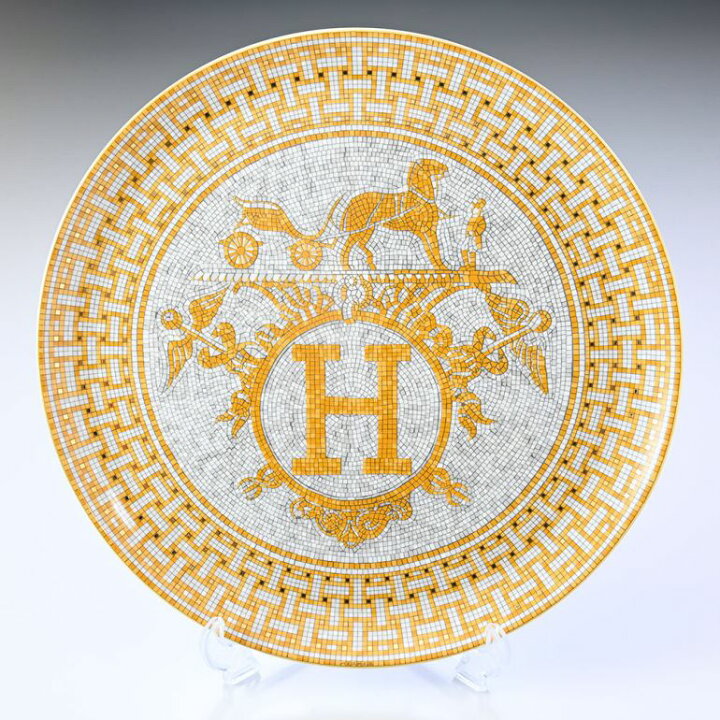 楽天市場】エルメス HERMES モザイク ヴァンキャトル タルトプラッター 