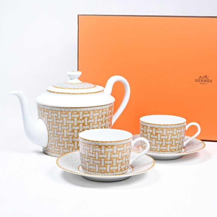 楽天市場】エルメス HERMES ティーカップ＆ソーサー ペア ティーポット  