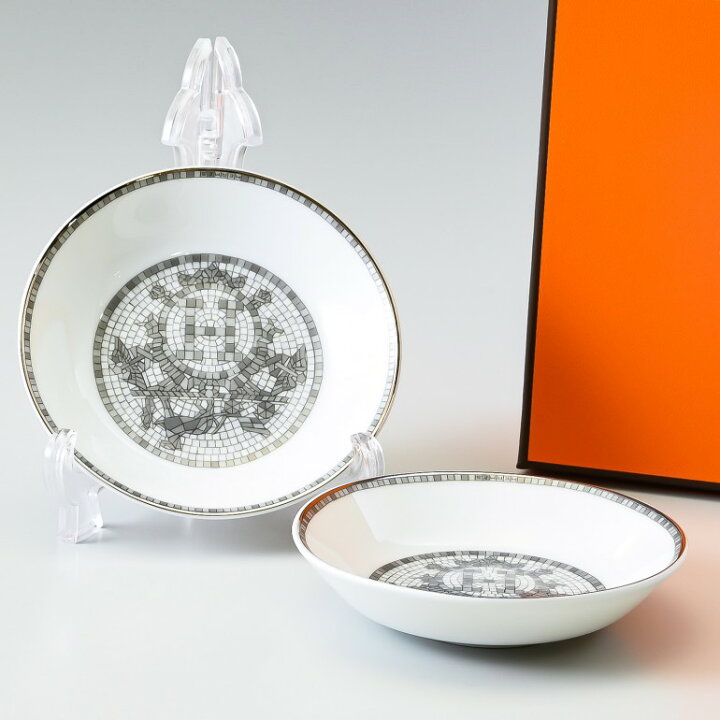楽天市場】エルメス HERMES モザイク24 プラチナ 35086P2 10cm 