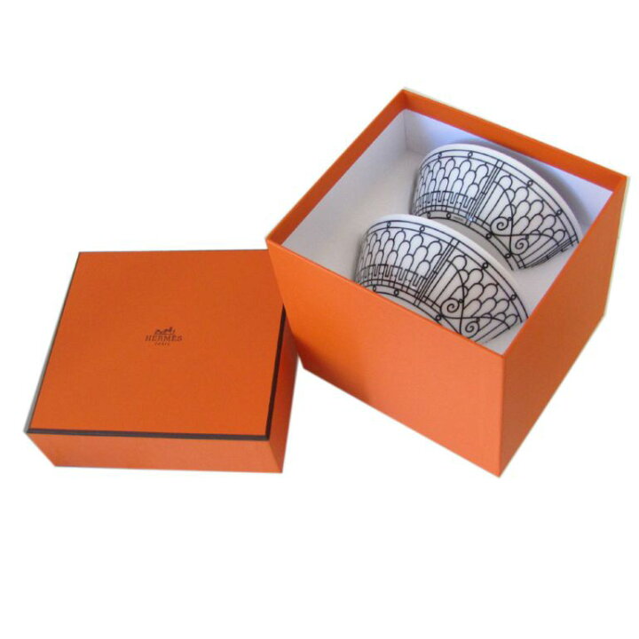楽天市場】エルメス HERMES Hデコ ライスボウル ペア H DECO アッシュ 