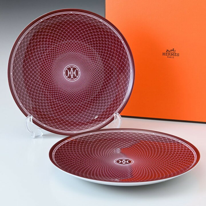 楽天市場】エルメス HERMES プレート ペア Hデコ H DECO ROUGE Hデコ 