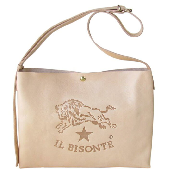 楽天市場】イルビゾンテ IL BISONTE ビッグロゴ ショルダーバッグ 