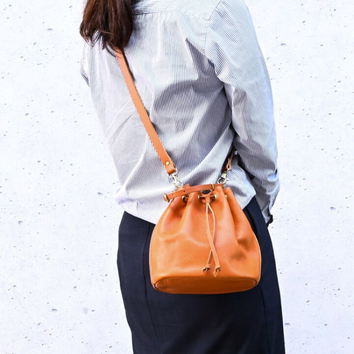 楽天市場】イルビゾンテ IL BISONTE 巾着バッグ ショルダーバッグ 2way  