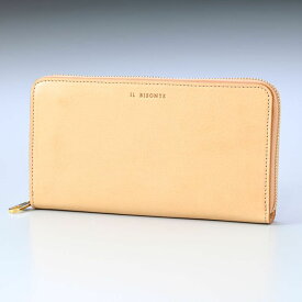 【30%OFF】イルビゾンテ IL BISONTE 長財布 メンズ レディースラウンドファスナー バケッタレザー ナチュラル SZW039PVX001 NA245H 父の日