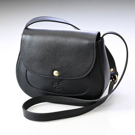 イルビゾンテ IL BISONTE ショルダーバッグ サドルバッグ レディース Mezzomonte line ネロ BSA001PV0001BK159B