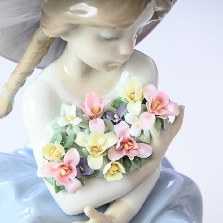 楽天市場】リヤドロ 花の香りにつつまれて フィギュア 人形 女性 
