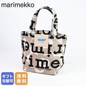 マリメッコ marimekko トートバッグ レディース Pieni Ahkera Unikko Logo ベージュ×ブラック 091685 889