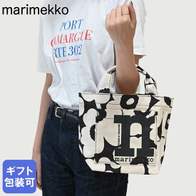 マリメッコ marimekko トートバッグ MONO MINI UNIKKO モノ ミニ ウニッコ レディース ブラック×オフホワイト 92197 092197 908 母の日 北欧 北欧雑貨 北欧デザイン