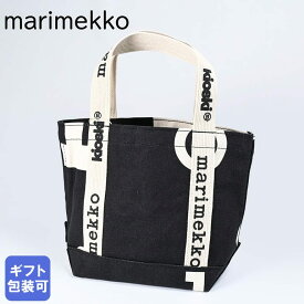 マリメッコ marimekko トートバッグ 2023FALL Carrier Mini Marimerkki キャリア ミニ マリマルキ レディース ブラック×ホワイト 92250 092250 910 母の日 北欧雑貨 北欧デザイン