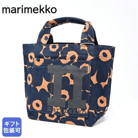 マリメッコ marimekko トートバッグ Mono Mini Unikko モノ ミニ ウニッコ レディース ブラウン×ダークネイビー 92444 092444 865 北欧雑貨 北欧デザイン