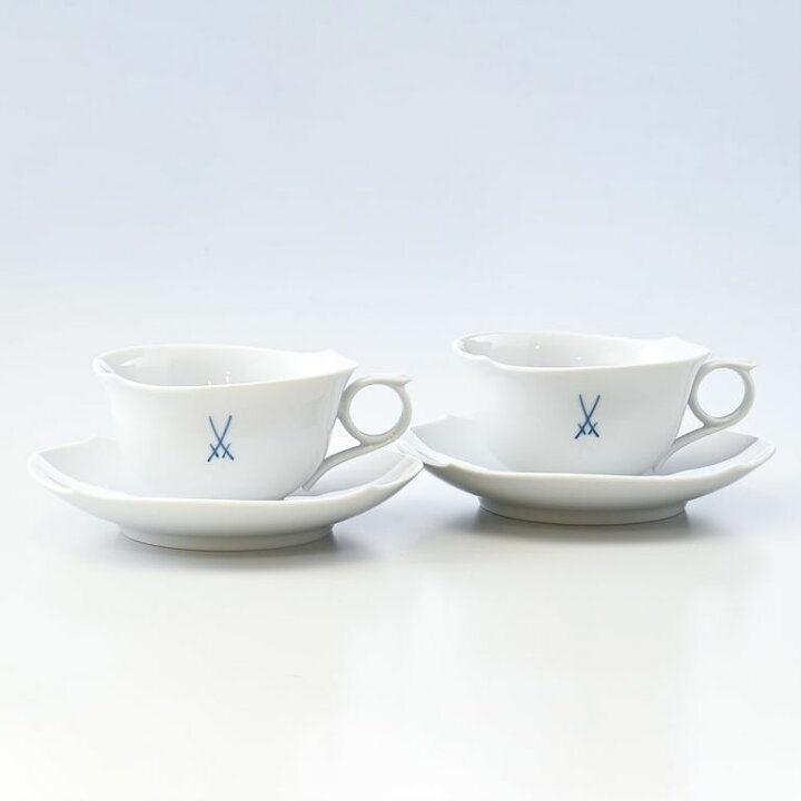 ティー カップ＆ソーサー MEISSEN マイセン 剣マーク 2客 - カップ 