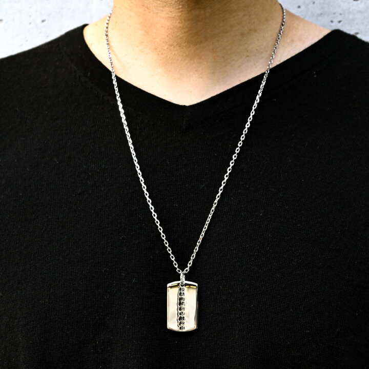 楽天市場 ポールスミス Paul Smith ネックレス メンズ ドッグタグ ペンダント シルバー Neck Gdtag Alevel エイレベル