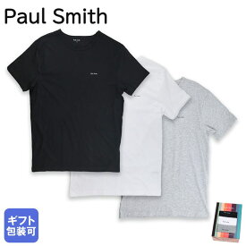 【エントリー10倍★24日20:00から27日9:59】ポールスミス Paul Smith Tシャツ ラウンジウェア 2024SS クルーネック 3パック 3枚セット メンズ ホワイト ブラック グレー 389 M3PK 1A M 英国 Made in ITALY【スペシャルラッピングB対応(別売り)】