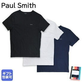ポールスミス Paul Smith Tシャツ ラウンジウェア 2024SS クルーネック 3パック 3枚セット 全3サイズ メンズ ホワイト ブラック ネイビー 389 M3PK 2A 英国 Made in ITALY【スペシャルラッピングB対応(別売り)】