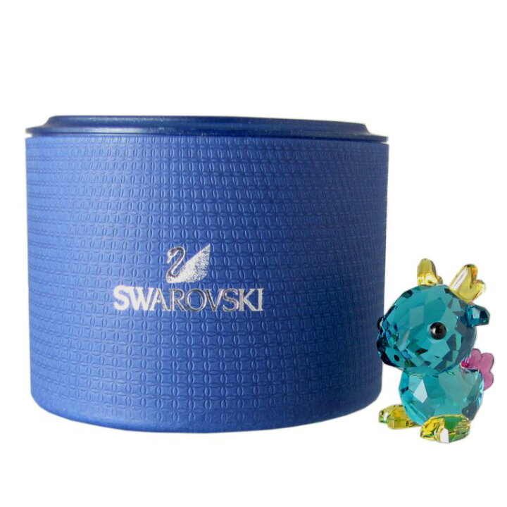 楽天市場】【訳あり】スワロフスキー SWAROVSKI クリスタルフィギュア Swarovski 青いドラゴン クリスタルタツ
