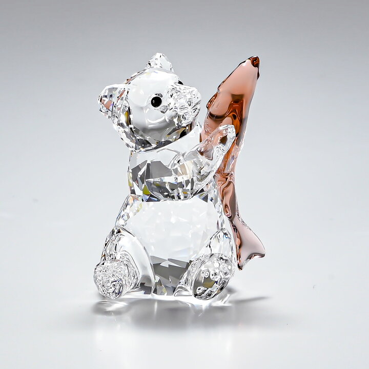 楽天市場】スワロフスキー SWAROVSKI クリスタルフィギュア クマと魚 