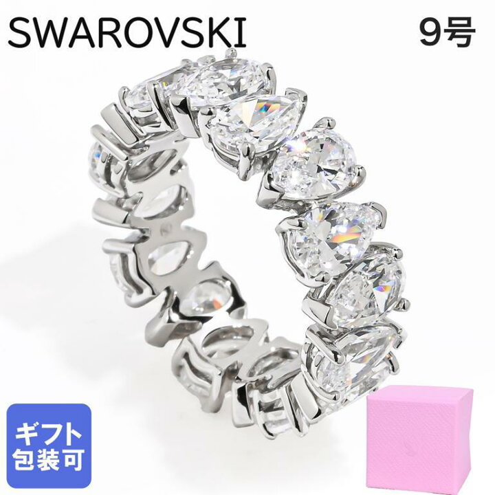 楽天市場】スワロフスキー SWAROVSKI リング 指輪 9号 ペアカット 