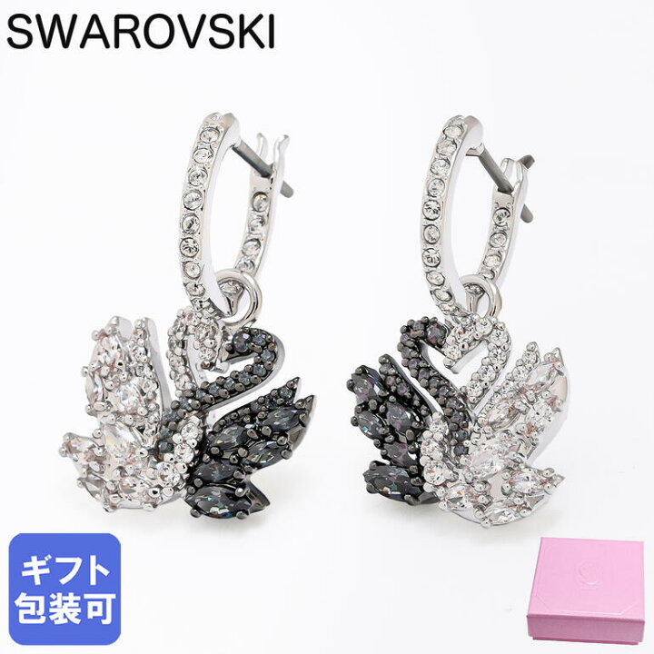 楽天市場】SWAROVSKI スワロフスキー ピアス Swan スワロフスキー 