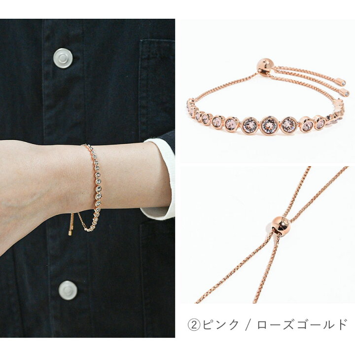 楽天市場】スワロフスキー SWAROVSKI ブレスレット 全3種 Imber Tennis 