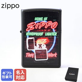 【エントリー10倍★23日20:00から27日1:59】【名入れ可有料】 ZIPPO ジッポー ライター Neon Sign Design マットブラック系 48455 ネーム入れ クロネコゆうパケット対応 名前入れ