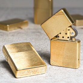 ZIPPO ジッポー ライター ジッポ レギュラー BRASS ブラス ゴールド GOLD 金色 204 204B 254B 1941B 240 270/アーマー 168 169 【名入れ可有料】シンプル 喫煙具 煙草 たばこ ネコポス限定