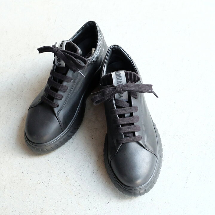 楽天市場】ANDiA FORA(アンディアフォラ) 厚底 黒 スニーカー 本革  