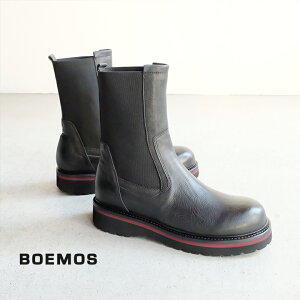 BOEMOS ボエモス レディース サイドゴアブーツ 黒 軽量 イタリア製 本革 お洒落(boemos70208)インポートシューズ