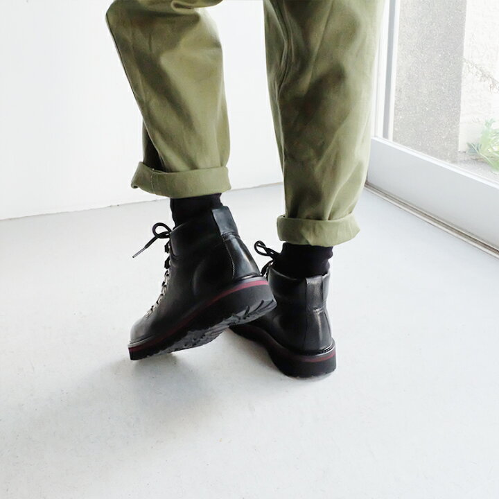 楽天市場】BOEMOS ボエモス レディース ブーツ マウンテンブーツ 黒 