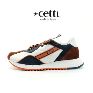 【SALE】雲の履き心地ラグジュアリースニーカーCETTI【一足あって損はない】セッティ レザースニーカー メンズ 白 ホワイト スペイン製 履きやすい cetti-c1319-232 おしゃれ 白スニーカー ス