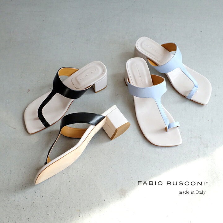 楽天市場】FABIO RUSCONI ファビオルスコーニ サンダル トングヒール  