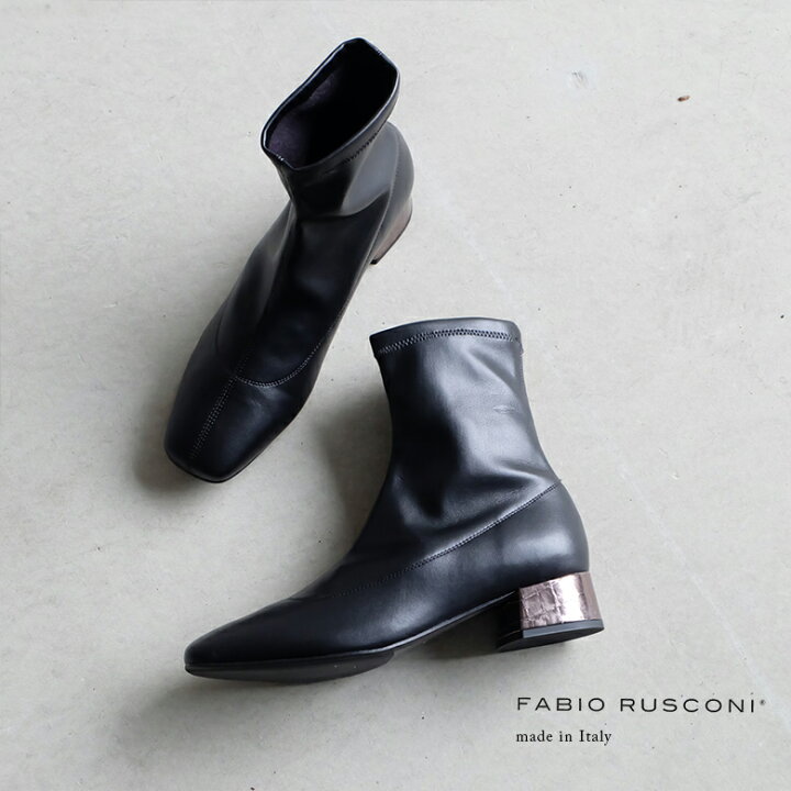 楽天市場】FABIO RUSCONI ファビオルスコーニ ショートブーツ 