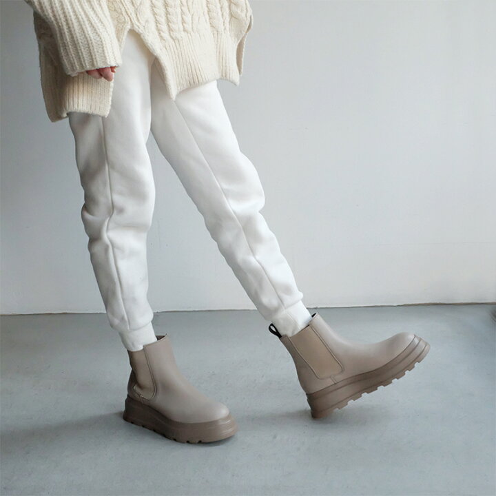 楽天市場】FRAU made in Italy サイドゴアブーツ 厚底 軽量 ブラック 