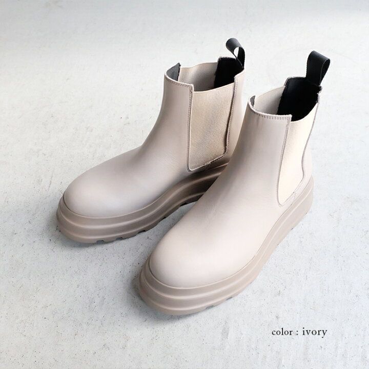 楽天市場】FRAU made in Italy サイドゴアブーツ 厚底 軽量 ブラック 