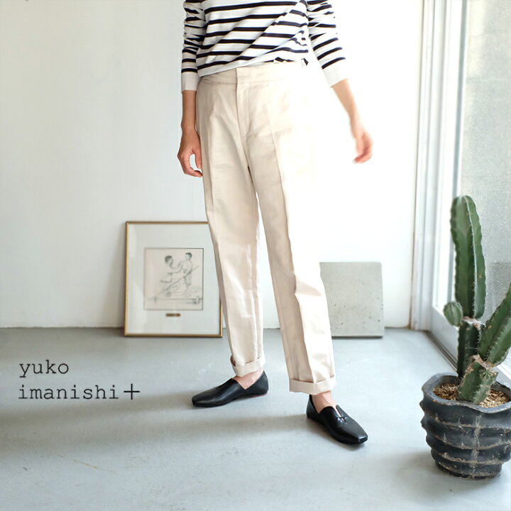 楽天市場】yuko imanishi+ AZU レディース 本革 スクエアトゥ フラット  