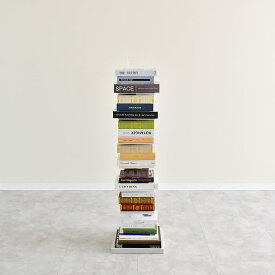 rootis bokula ブックタワー アクリル キャスター付き 本棚 ミニマリスト おしゃれ ブックシェルフ コンパクト 書架 書棚 省スペース スリム グレージュ 日本製 足立製作所 A194